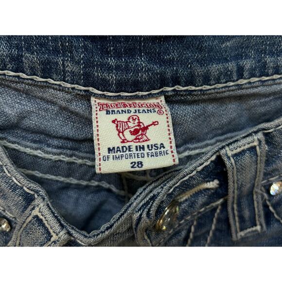 True Religion Disco Josie Big T Shorts 28 - Picture 6 of 7